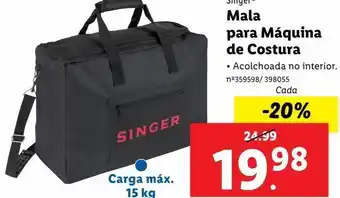 Lidl Bolsa de transporte singer promoção