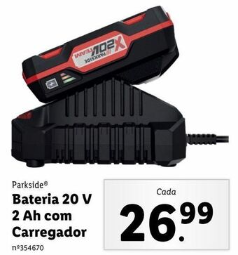 Lidl Bateria auxiliar para motor parkside promoção