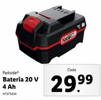 Lidl Bateria auxiliar para motor parkside promoção