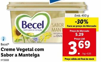 Margarina vegetal becel