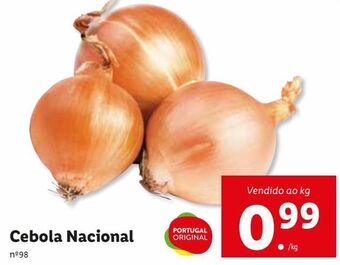 Lidl Cebola promoção