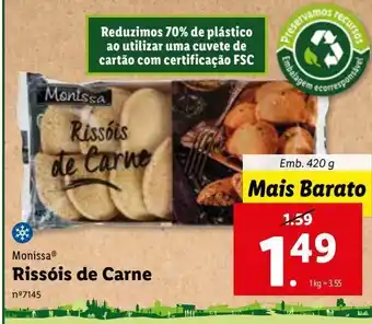 Lidl Rissóis de carne monissa promoção