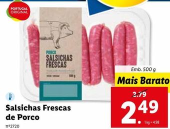 Lidl Salsicha promoção