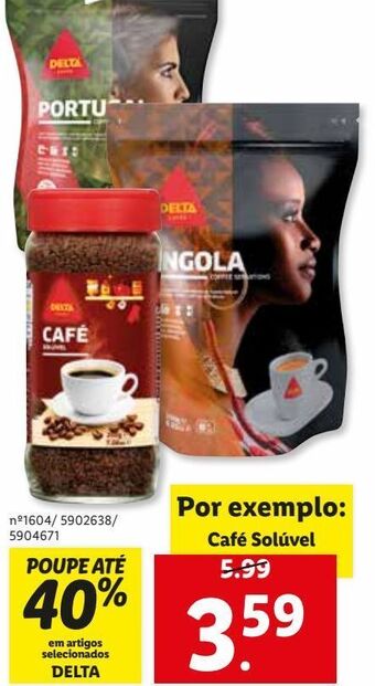 Lidl Café solúvel delta promoção