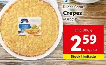 Lidl Crepes promoção