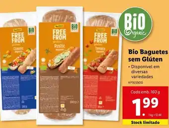 Lidl Pão sem glúten bio promoção
