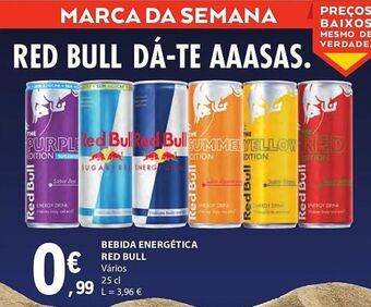 E.Leclerc Bebida energética red bull promoção