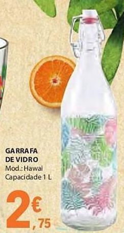 E.Leclerc Garrafa de vidro promoção