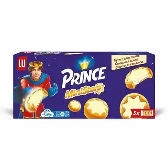 Bolachas chocolate branco mini estrela prince