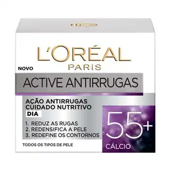 Creme de dia active anti-rugas 55+ l'oréal