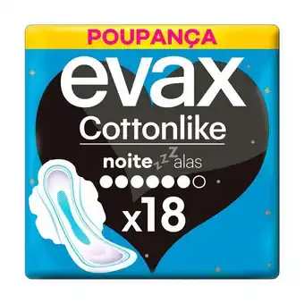 Pingo Doce Penso higiénico noite com abas evax cottonlike promoção