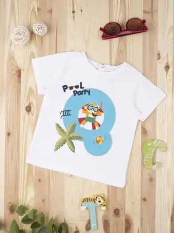 Prénatal Camiseta menino "festa na piscina" - prénatal promoção
