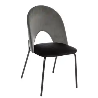 Hôma Cadeira kara cinza escuro de veludo promoção