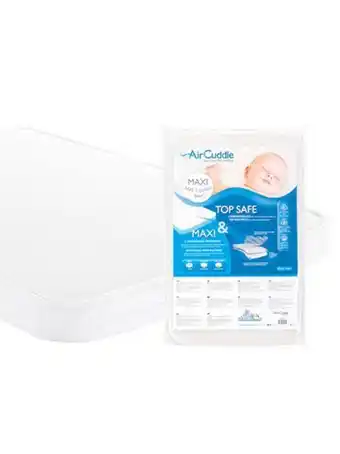 Colchão combinado maxi safe + capa de colchão respirável de 3 camadas superior segura 48x76 cm - aircuddle
