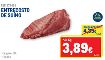 Makro Entrecosto de Suíno promoção