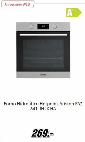 MediaMarkt Forno Hidrolitico hotpoint Ariston FA2 841 JH IX HA promoção