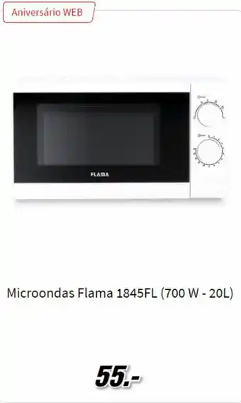 MediaMarkt Microondas Flama 1845FL (700w-20L) promoção