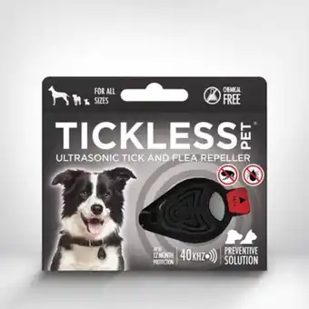 Tickless pet repelente ultrassónico preto