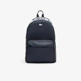 Lacoste Mochila em petit piqué com marca lacoste classic para homem promoção