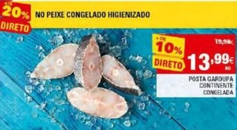 Continente Posta Garoupa Continente promoção
