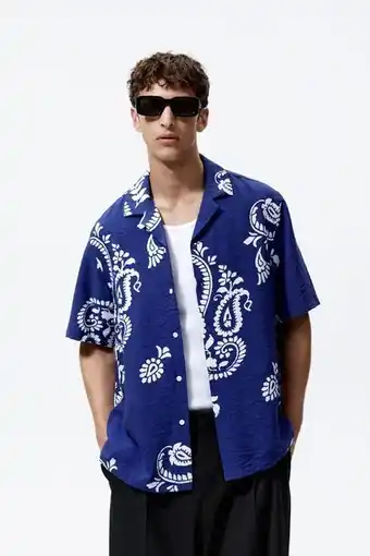 ZARA Camisa com estampado paisley promoção
