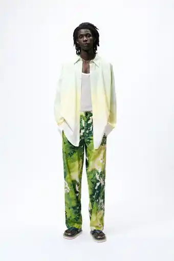ZARA Calças estampadas tie dye limited edition promoção