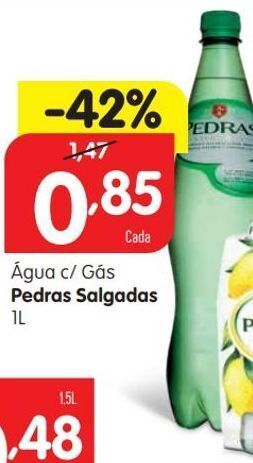 Minipreço Água com gás pedras promoção