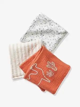 Vertbaudet Lote de 3 fraldas wild sahara, oeko-tex® - branco claro as... promoção