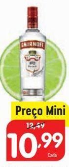 Minipreço Vodka smirnoff promoção