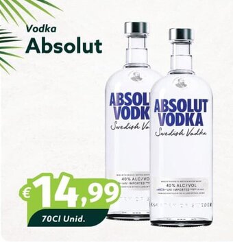Vodka Absolut 70cl