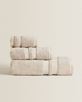 ZARA HOME Toalha rebordo duplo extrassuave promoção
