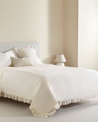 ZARA HOME Capa de edredão bordado renda promoção