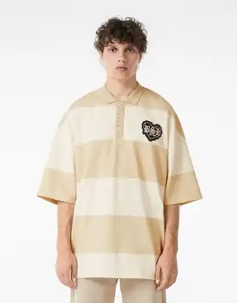 Bershka T-shirt polo manga curta estampado gótico promoção