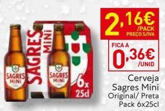 Recheio Cerveja sagres promoção