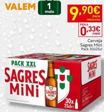 Recheio Cerveja sagres mini promoção