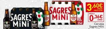 Recheio Cerveja sagres mini promoção