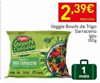 Recheio Verduras congeladas iglo promoção