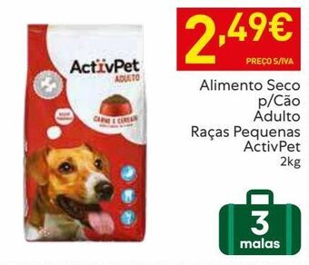 Recheio Ração para cães activpet promoção