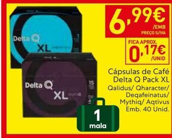 Recheio Cápsulas de café delta q promoção