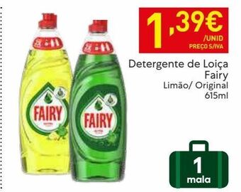 Recheio Detergente lavalouça fairy promoção