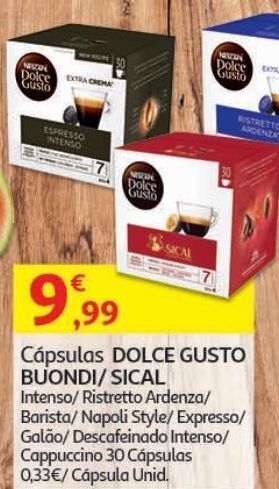 Auchan Cápsulas dolce gusto promoção