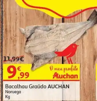 Auchan Bacalhau graúdo auchan:noruega kg promoção