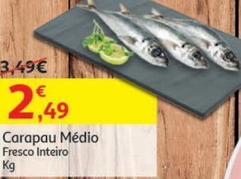 Auchan Carapau medio:fresco inteiro kg promoção