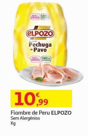 Auchan Fiambre perú elpozo:s/alergenios kg promoção