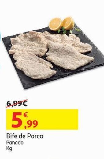 Bife de porco panado:kg