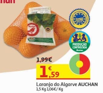 Auchan Laranja do algarve igp auchan:produção controlada 1.5 kg promoção