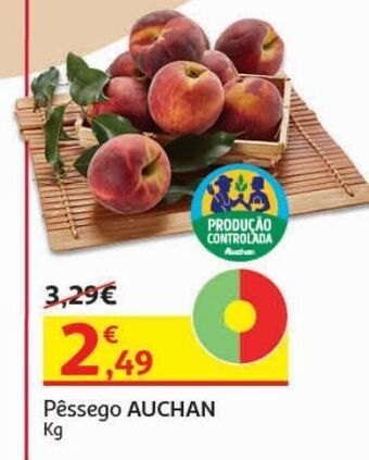 Pêssego auchan:produção controlada kg