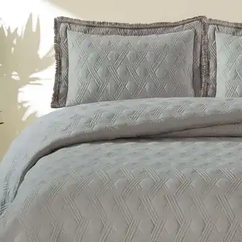 VIVA Colcha preston cinza 240x260cm promoção