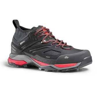 Decathlon Calçado impermeável de caminhada na montanha - mh900 homem - preto/vermelho promoção