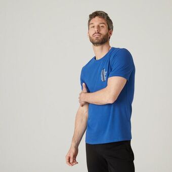 Decathlon T-shirt de ginástica em algodão extensível promoção